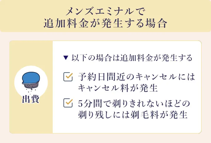 エミナルクリニックメンズで追加料金が発生する場合